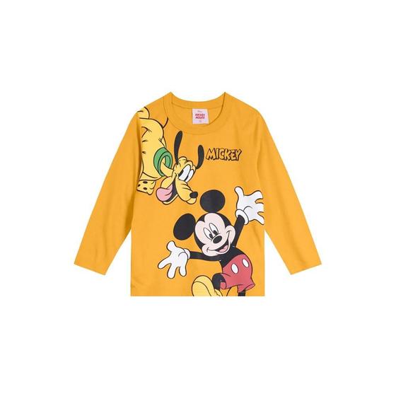 Imagem de Camiseta Mickey Mouse Em Malha Menino Amarelo