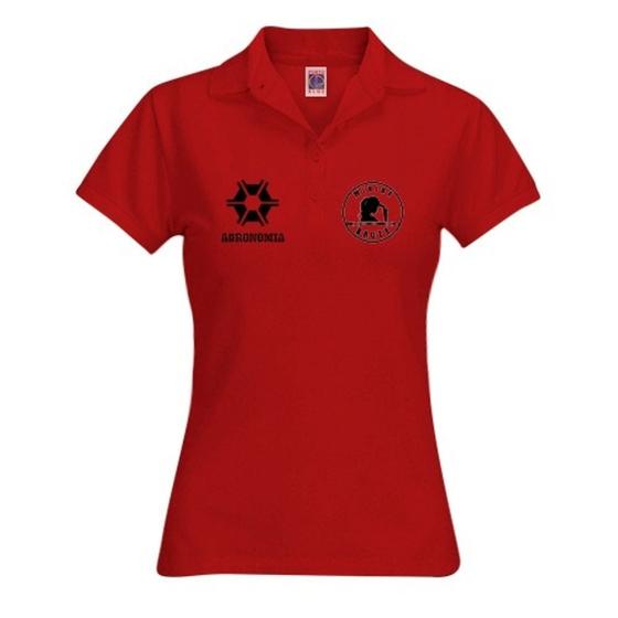 Imagem de Camiseta Minina Bruta Agronomia Gola Polo Vermelho