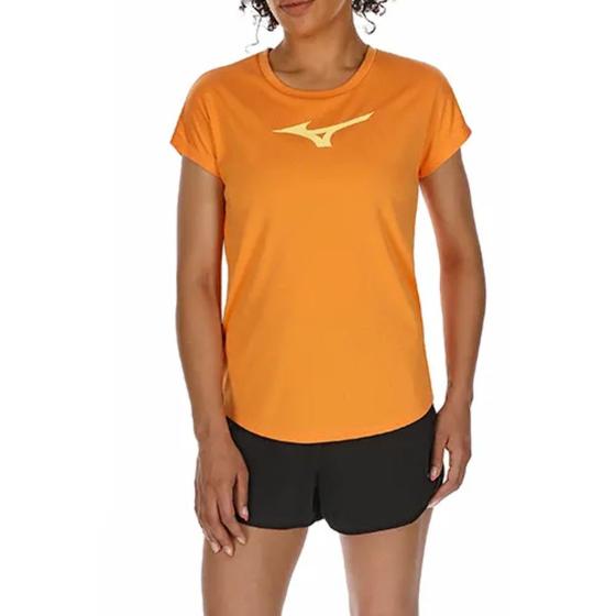 Imagem de Camiseta Mizuno Spark Big Logo Mescla Laranja - Feminino