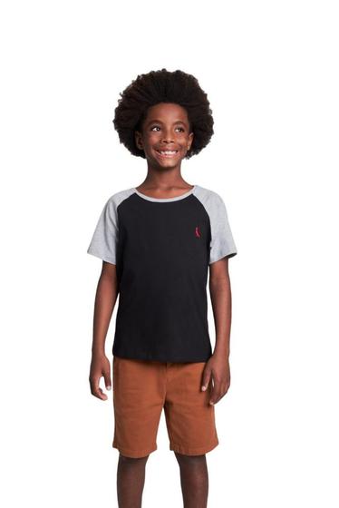 Imagem de Camiseta Ml Raglan Brasa Pp Bordado Reserva Mini