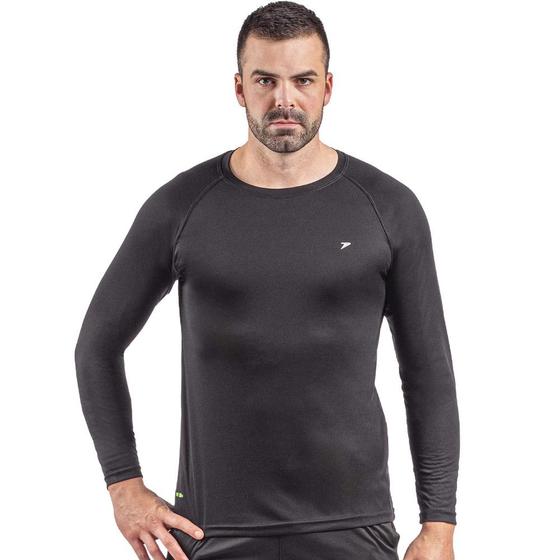Imagem de Camiseta ML Térmica Proteção UV50+ Poker Preto Masculino