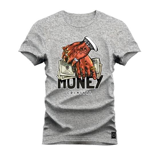 Imagem de Camiseta Money Luck Algodão Estampada Unissex Nexstar Varias Cores