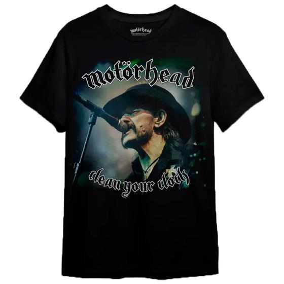 Imagem de Camiseta Motörhead Lemmy Clock Consulado do Rock