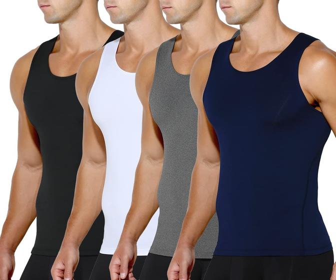 Imagem de Camiseta muscular de compressão Arjen Kroos Shapewear Masculina