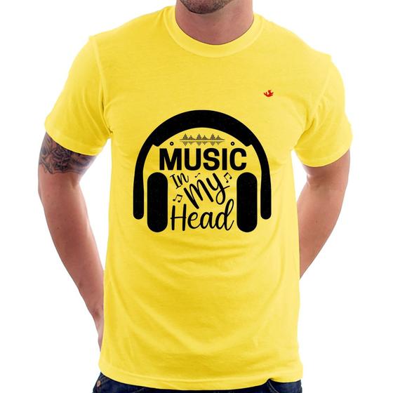 Imagem de Camiseta Music in my head - Foca na Moda