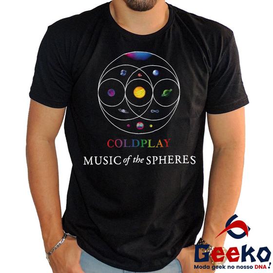 Imagem de Camiseta Music Of The Spheres 100% Algodão Coldplay Geeko