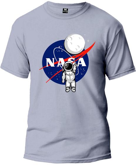 Imagem de Camiseta Nasa Astronauta Masculina e Feminina 100% Algodão Primeira Linha Gola Redonda