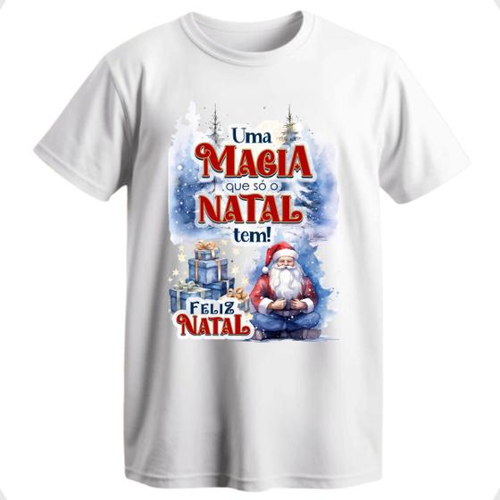 Imagem de Camiseta natal blusa feliz natal em familia camisa natalina