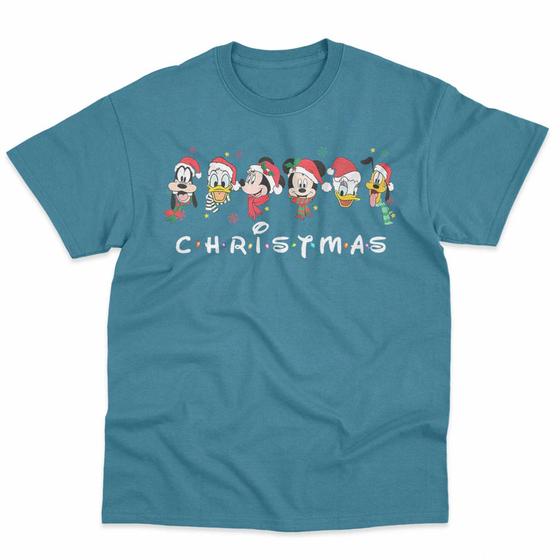 Imagem de Camiseta Natal Mickey Pluto Minnie Christmas 2025 100% Algodão