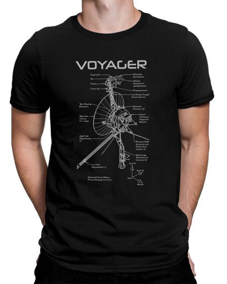 Imagem de Camiseta Nave Voyager Espaço Astronomia Ciência Geek
