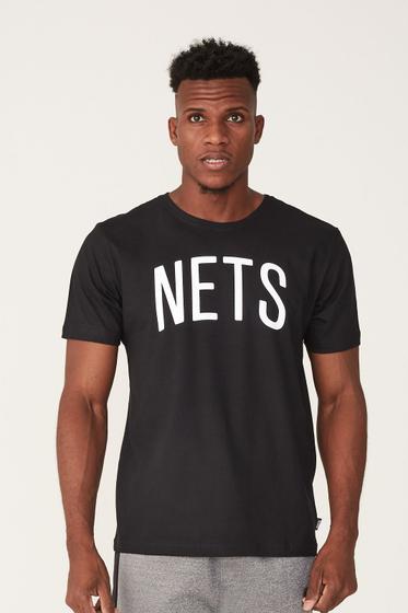 Imagem de Camiseta NBA Estampada Brooklyn Nets Preta
