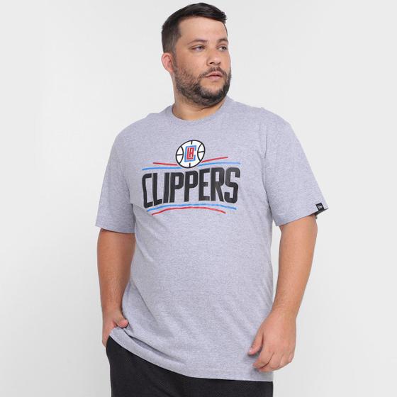 Imagem de Camiseta NBA Los Angeles Clippers New Era Basic Logo Plus Size Masculina