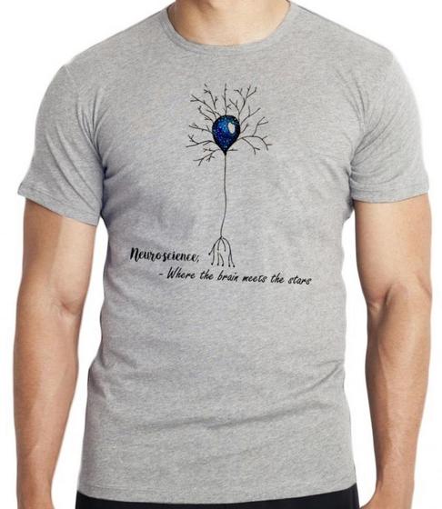 Imagem de Camiseta Neurônio Humano Blusa criança infantil juvenil adulto camisa todos tamanhos