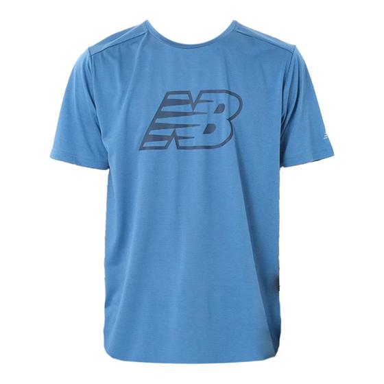 Imagem de Camiseta New Balance Sport Essentials Printed Azul Masculino