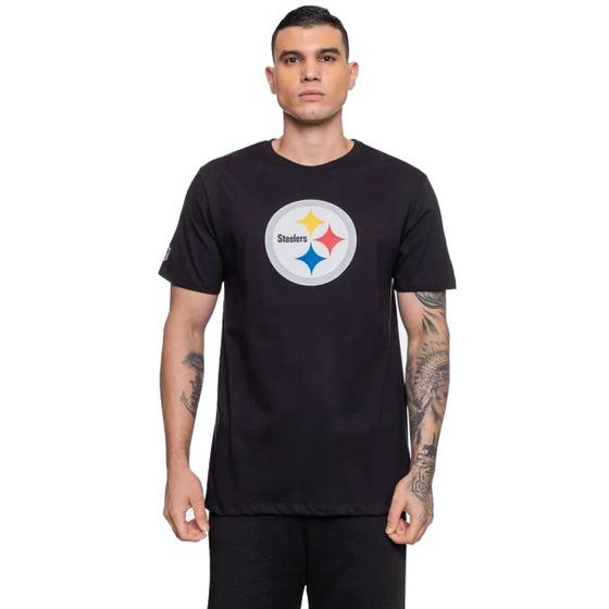 Camiseta nfl masculina pittsburgh steelers logo Camisa e