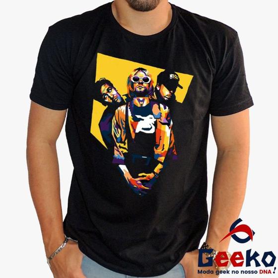 Imagem de Camiseta Nirvana 100% Algodão Rock Geeko