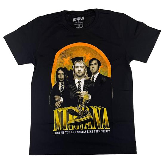 Imagem de Camiseta Nirvana Blusa Adulto Unissex Banda de Rock Bo629