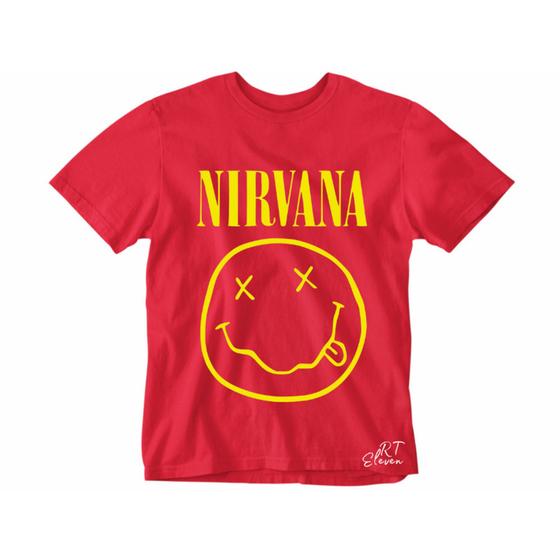 Imagem de Camiseta Nirvana camisa Banda de Rock Masculina e Feminina blusa Unissex 100% Algodão Linha Premium