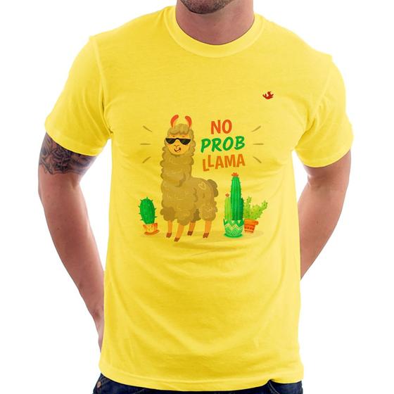 Imagem de Camiseta No prob llama - Foca na Moda