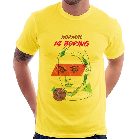 Imagem de Camiseta Normal is boring - Foca na Moda