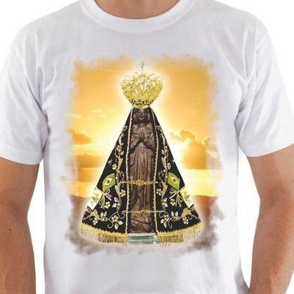 Imagem de Camiseta nossa senhora aparecida, camisa nossa senhora católica unissex