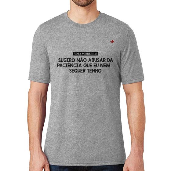 Imagem de Camiseta Nota sobre mim - Foca na Moda