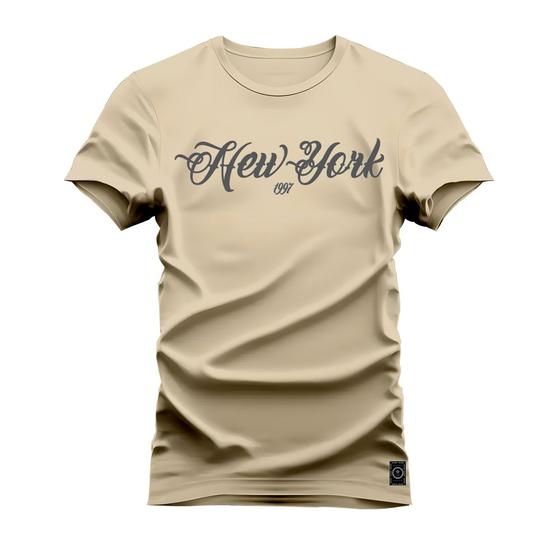 Imagem de Camiseta Nova York Plus Size Grande Algodão Estampa Dtf Premium