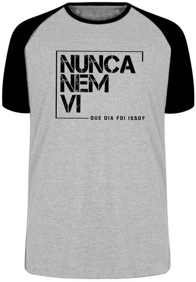 Imagem de Camiseta Nunca nem vi Blusa Plus Size extra grande adulto ou infantil