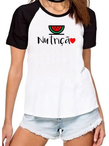 Imagem de Camiseta nutrição universitária curso faculdade profissão