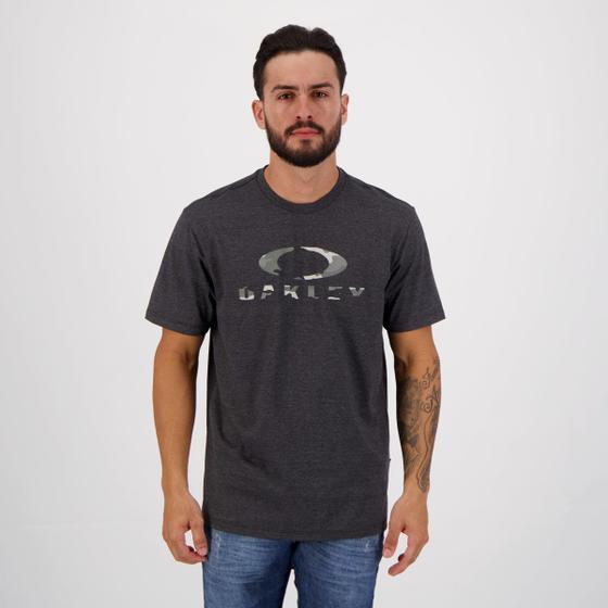 Camiseta Oakley Camo SS Grafite Menor preço em Camiseta Oakley Camo SS Grafite