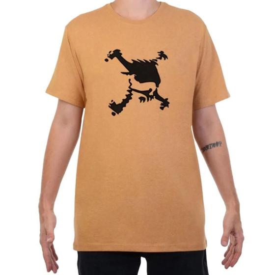 Imagem de Camiseta Oakley Heritage Skull Tee Masculina - Bege e Preto