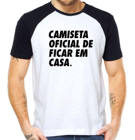 Imagem de Camiseta oficial de ficar em casa camisa tshirt