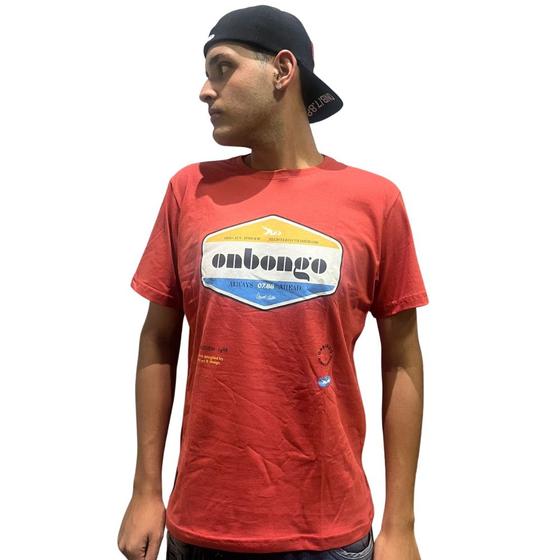 Imagem de Camiseta Onbongo Jade Laranja Papri Masculino D749A