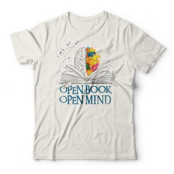 Imagem de Camiseta Open Book Open Mind Studio Geek