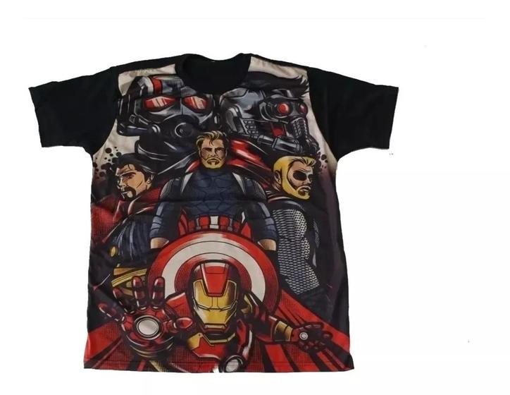 Imagem de Camiseta Os Vingadores Avengers Blusa Adulto H107 BM