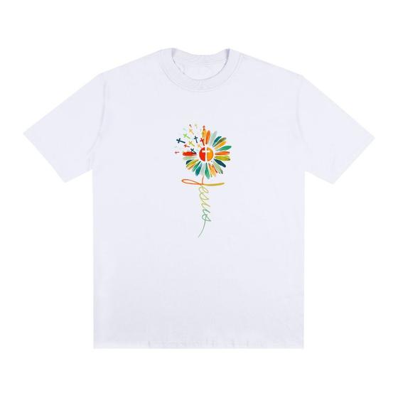 Imagem de Camiseta Oversized Basic Jesus Flower