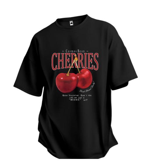 Imagem de Camiseta Oversized  Cherry Cereja Moda Foto Treino Casual