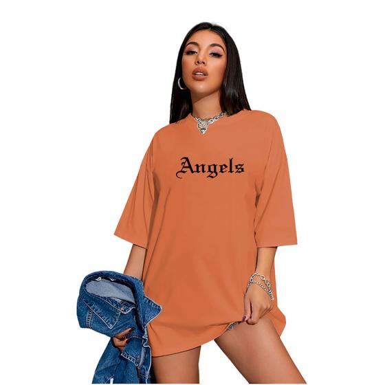 Imagem de Camiseta Oversized Feminina Angels Streetwear