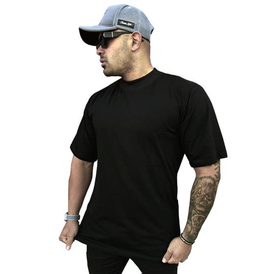 Imagem de Camiseta Oversized Masculina Camiseta Algodão Fio 30.1 Camisa Oversized Lisa