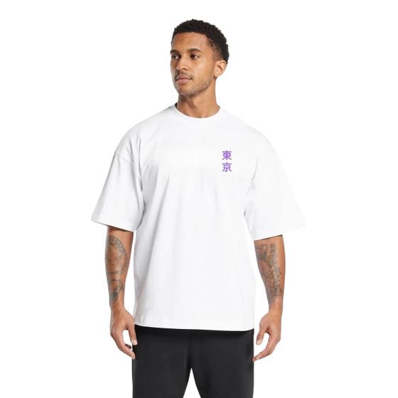 Imagem de Camiseta Oversized Streetwear de Algodão Masculina Ideal para Academia e Esportes Gola Redonda Dragão