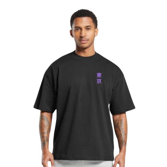 Imagem de Camiseta Oversized Streetwear de Algodão Masculina Ideal para Academia e Esportes Gola Redonda Dragão