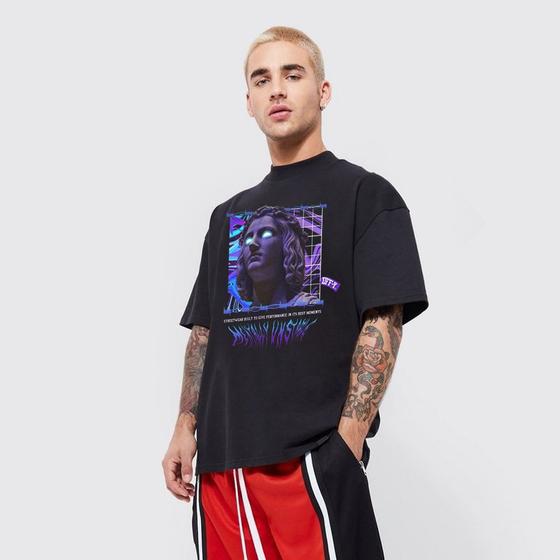 Imagem de Camiseta Oversized Streetwear Off-Y Mentally