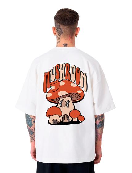 Imagem de Camiseta Oversized Unissex Streetwear Skate Mushroom