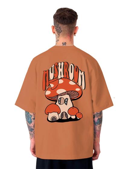 Imagem de Camiseta Oversized Unissex Streetwear Skate Mushroom