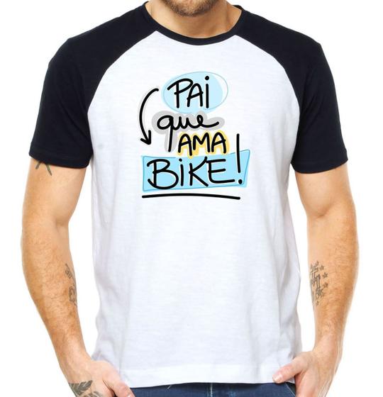 Imagem de Camiseta pai que ama bike camisa Dia dos pais presente