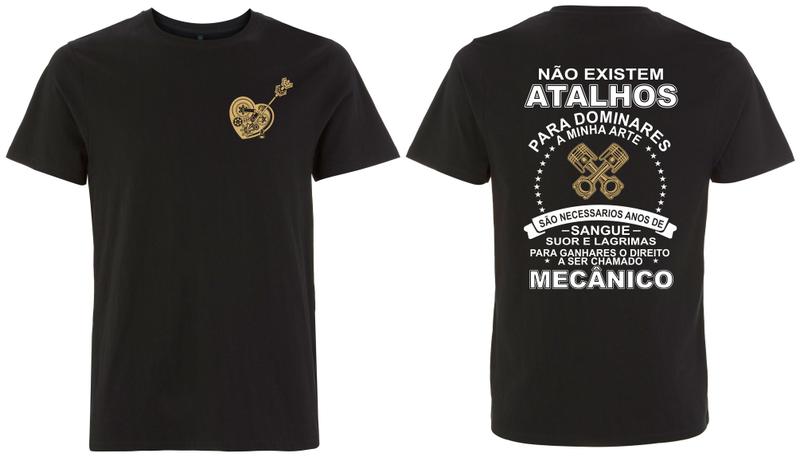 Imagem de Camiseta para mecânico,masculina,básica,100% algodão,estampada