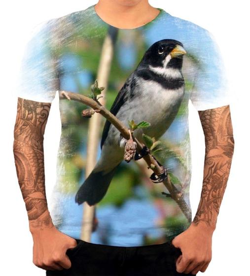 Imagem de Camiseta Pássaros Aves Coleiro Coleirinho 1