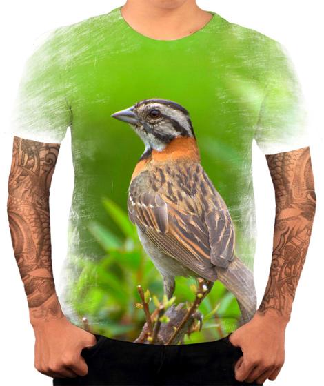 Imagem de Camiseta Pássaros Aves Tico Tico 1