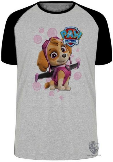 Imagem de Camiseta  Patrulha Canina Skye Blusa Plus Size extra grande adulto ou infantil