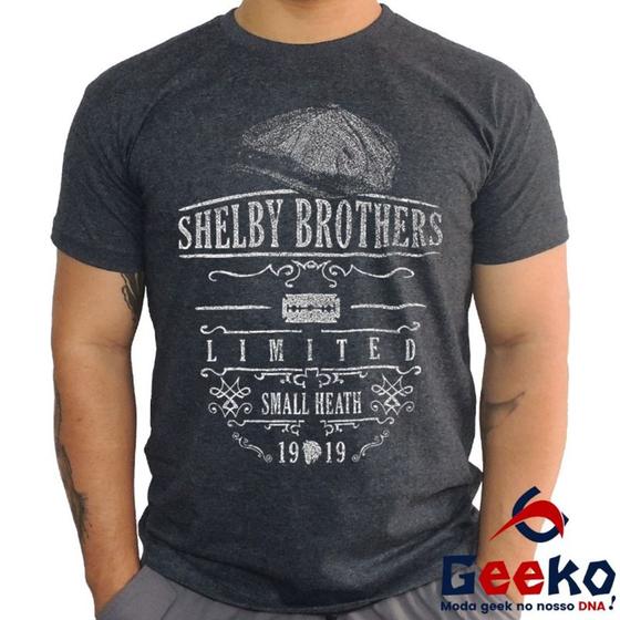 Imagem de Camiseta Peaky Blinders 100% Algodão Shelby Brothers Geeko